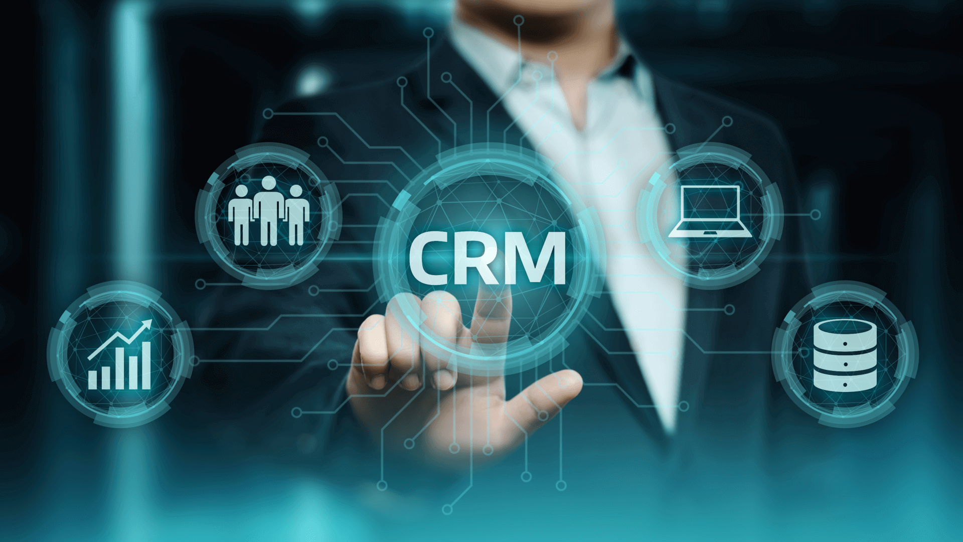 CRM dashboard interface