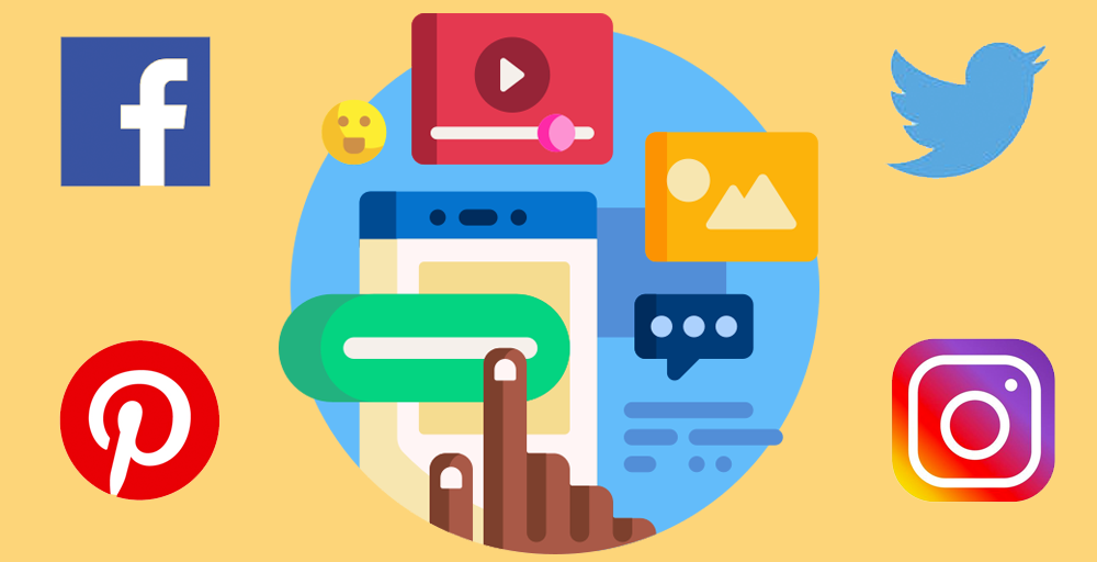 Social media graphics icon